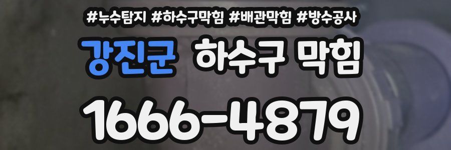 강진군 하수구 막힘
