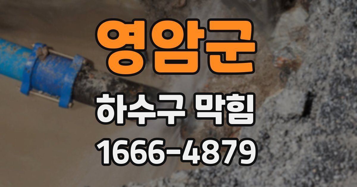영암군 하수구 막힘