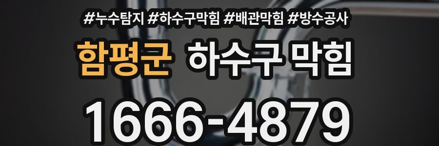 함평군 하수구 막힘