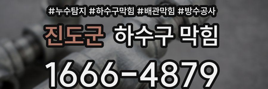 진도군 하수구 막힘