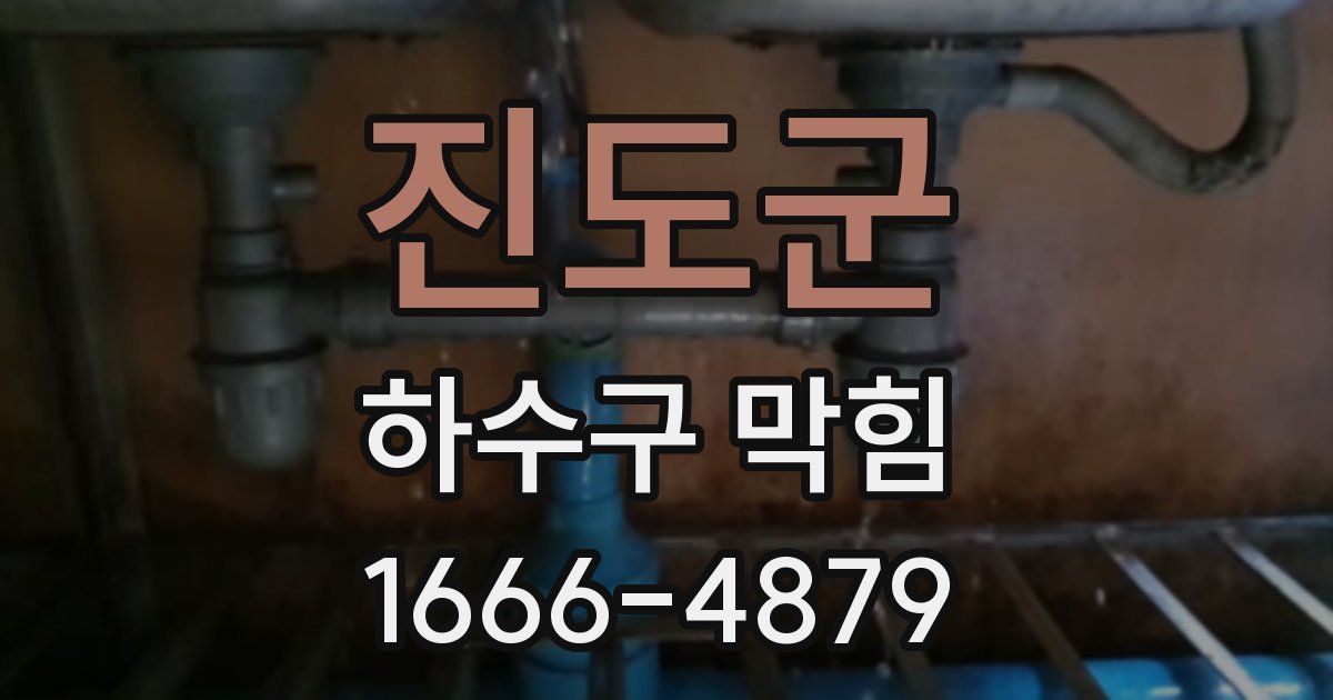 진도군 하수구 막힘