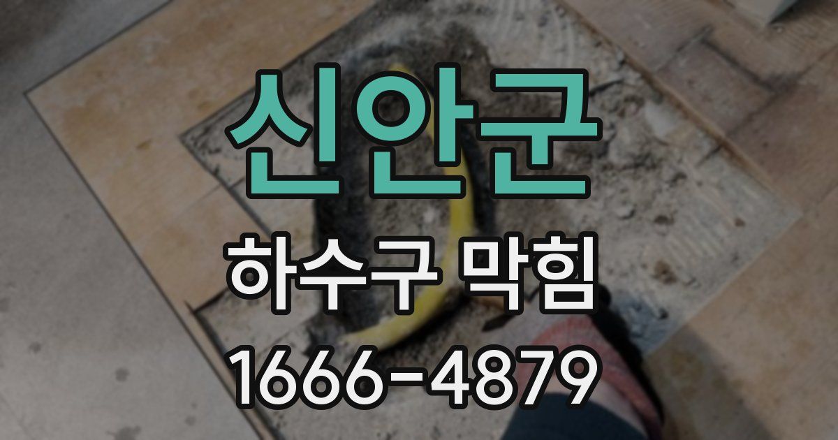 신안군 하수구 막힘