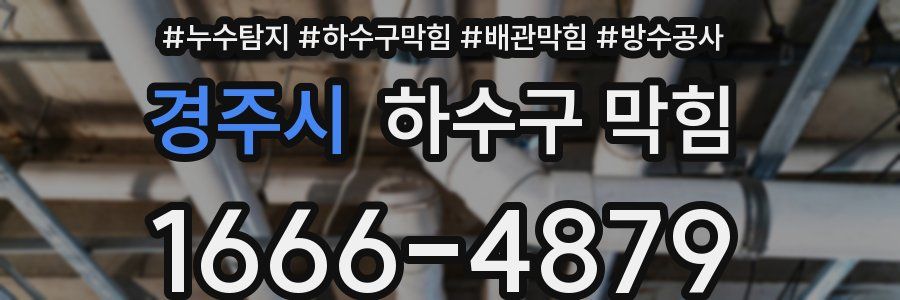 경주시 하수구 막힘