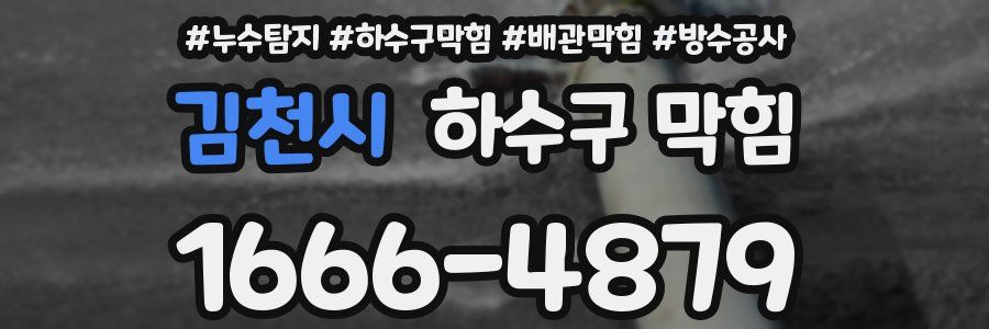 김천시 하수구 막힘