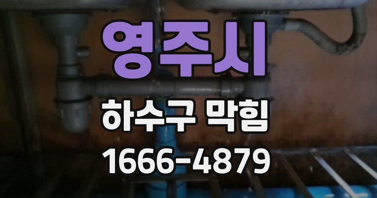 영주시 하수구 막힘