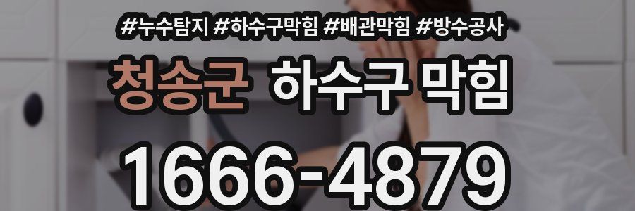 청송군 하수구 막힘
