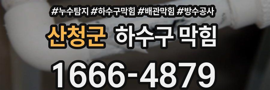 산청군 하수구 막힘