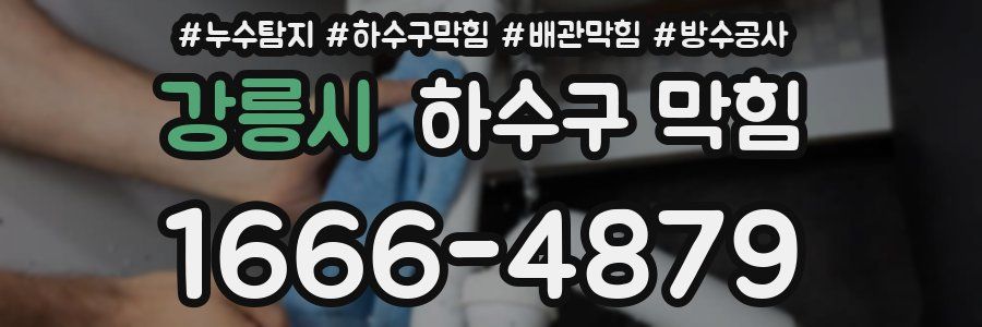 강릉시 하수구 막힘
