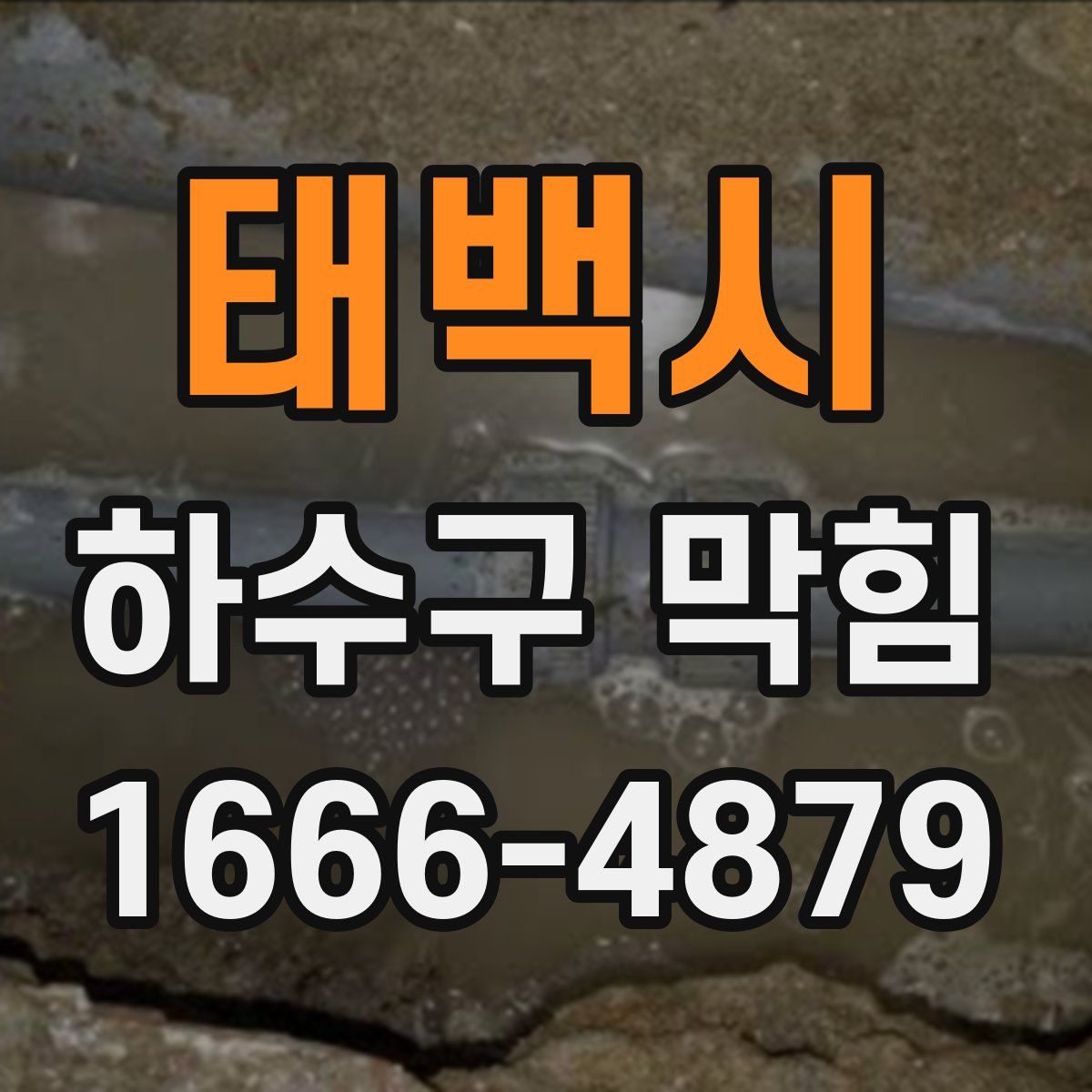 태백시 하수구 막힘