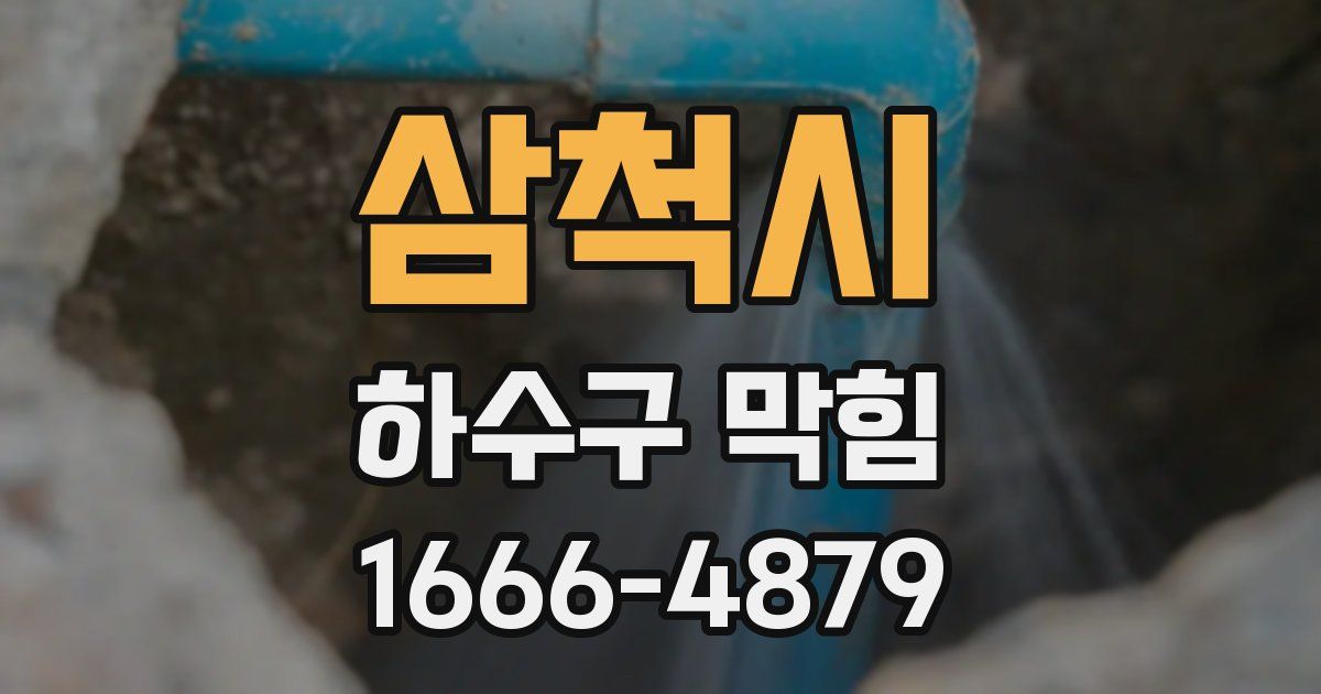 삼척시 하수구 막힘