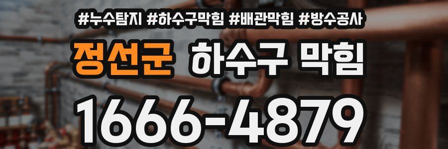 정선군 하수구 막힘