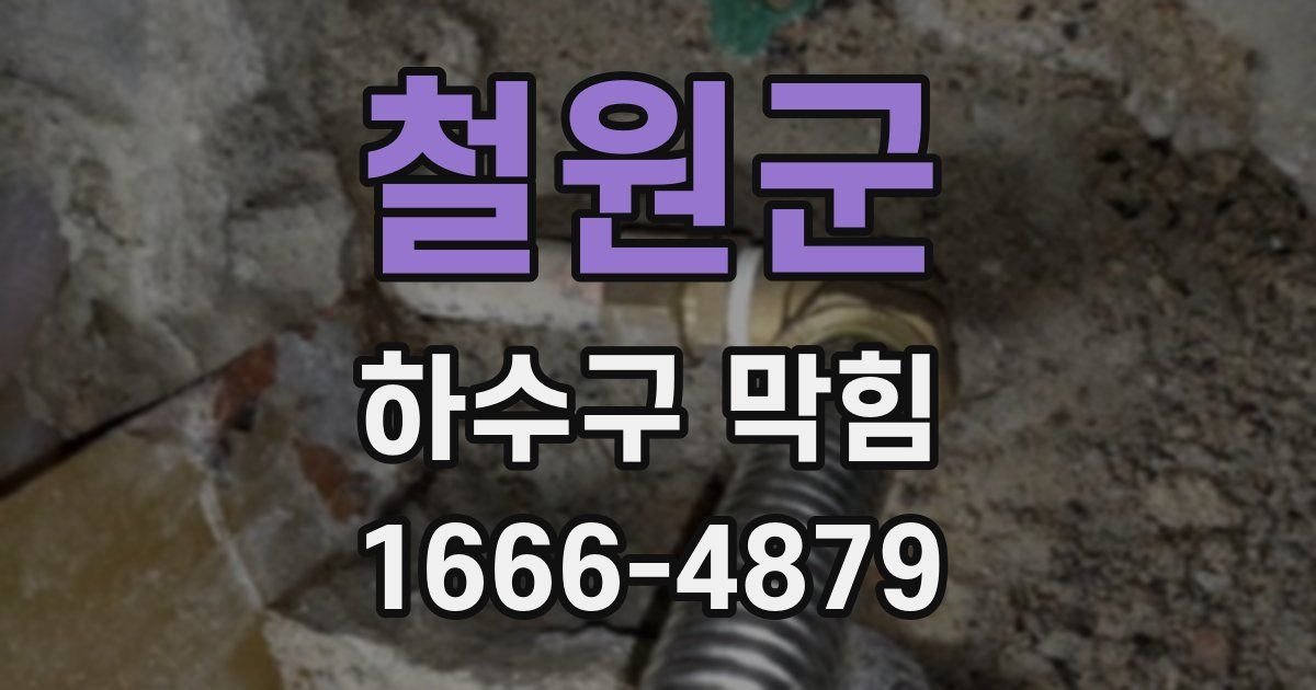 철원군 하수구 막힘