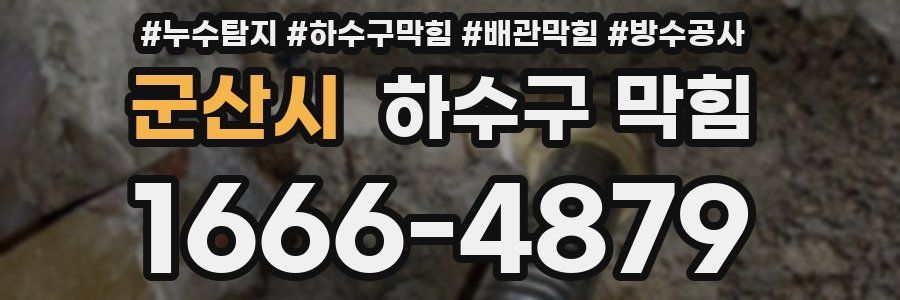 군산시 하수구 막힘