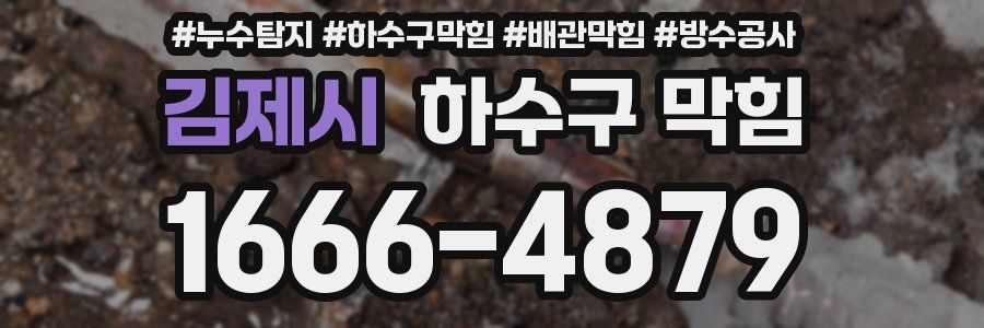 김제시 하수구 막힘