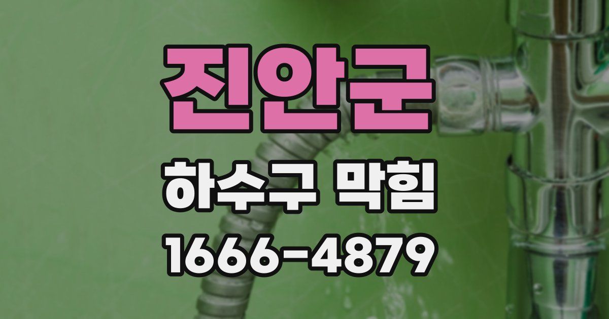진안군 하수구 막힘