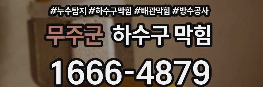 무주군 하수구 막힘