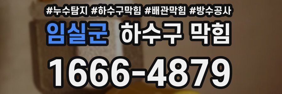 임실군 하수구 막힘