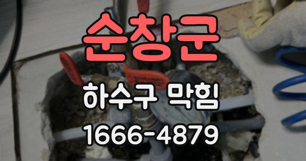 순창군 하수구 막힘