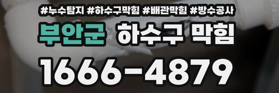 부안군 하수구 막힘