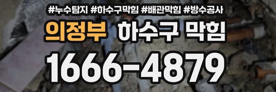 의정부 하수구 막힘