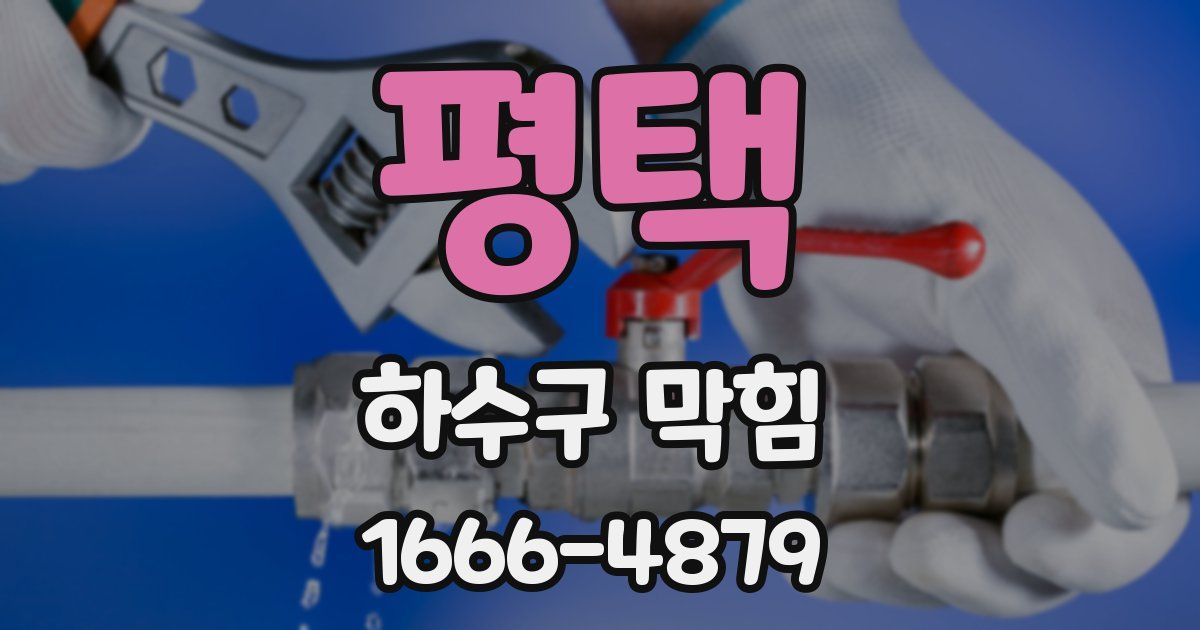 평택 하수구 막힘