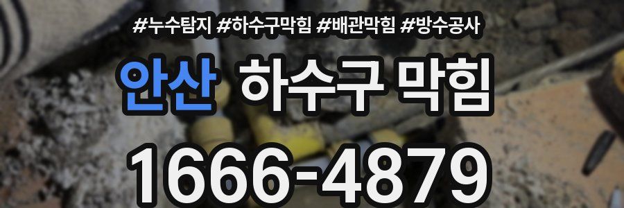 안산 하수구 막힘