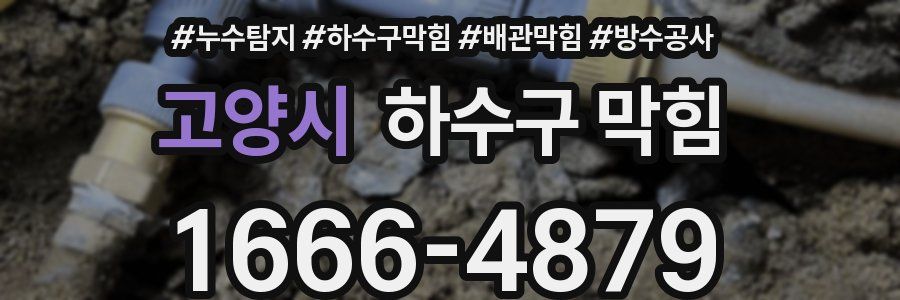 고양시 하수구 막힘