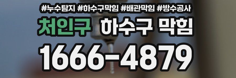처인구 하수구 막힘