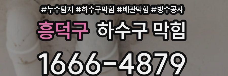 흥덕구 하수구 막힘