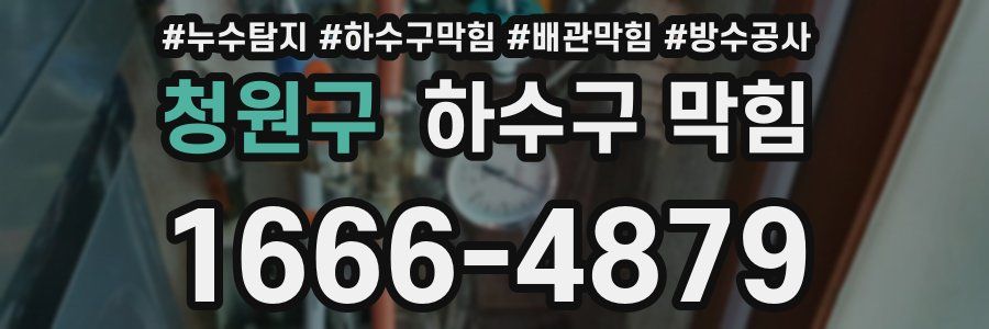 청원구 하수구 막힘