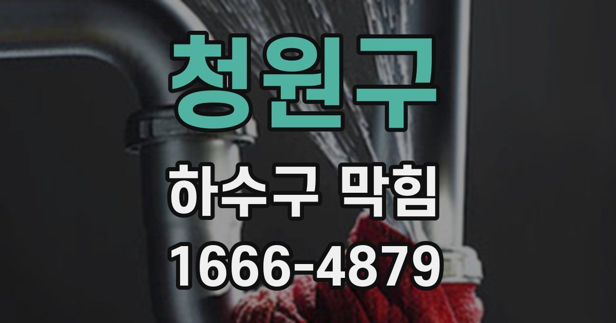 청원구 하수구 막힘