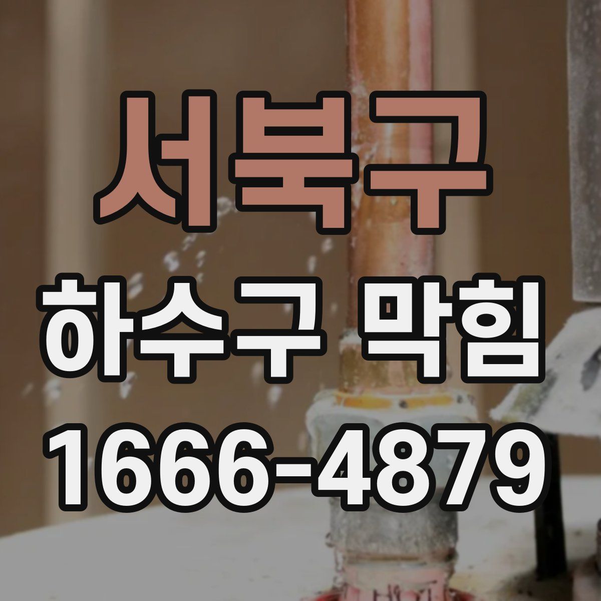 서북구 하수구 막힘