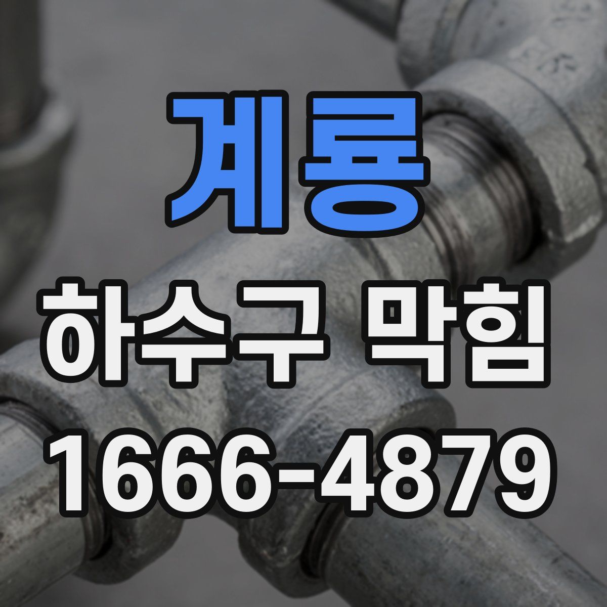 계룡 하수구 막힘