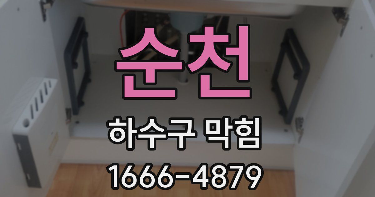 순천 하수구 막힘