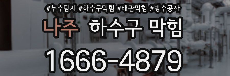 나주 하수구 막힘