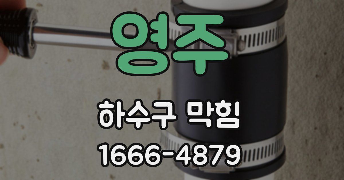 영주 하수구 막힘