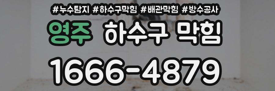 영주 하수구 막힘
