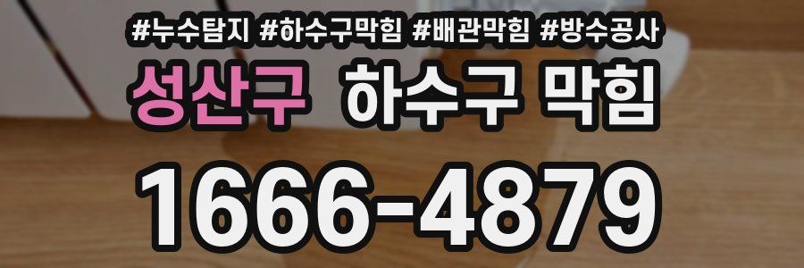 성산구 하수구 막힘
