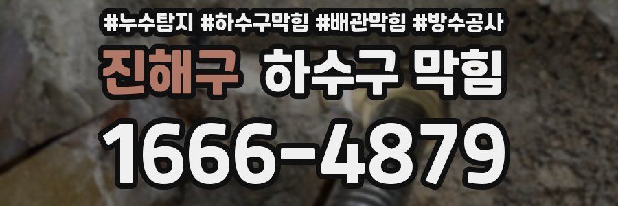 진해구 하수구 막힘