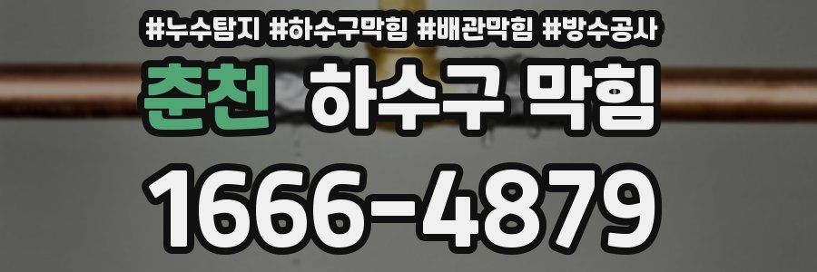 춘천 하수구 막힘