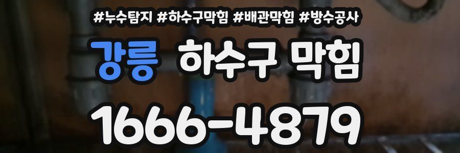 강릉 하수구 막힘