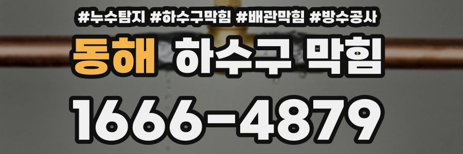 동해 하수구 막힘