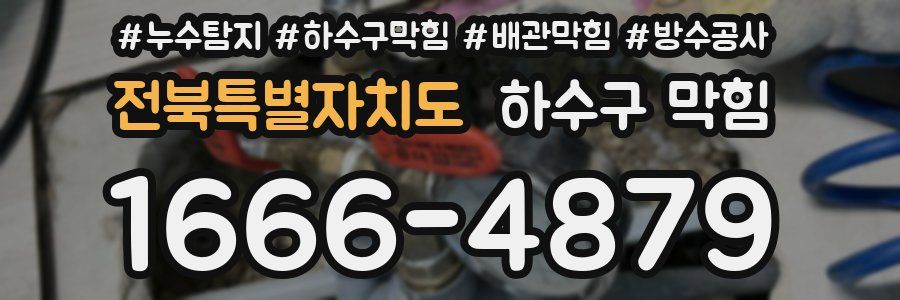 전북특별자치도 하수구 막힘