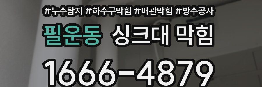 필운동 싱크대 막힘