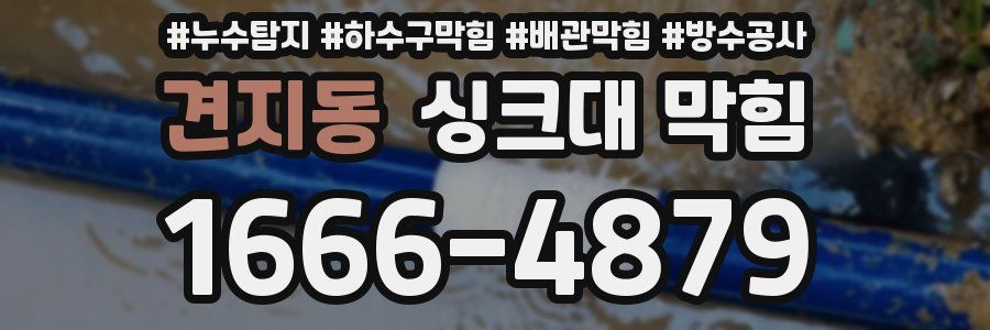 견지동 싱크대 막힘