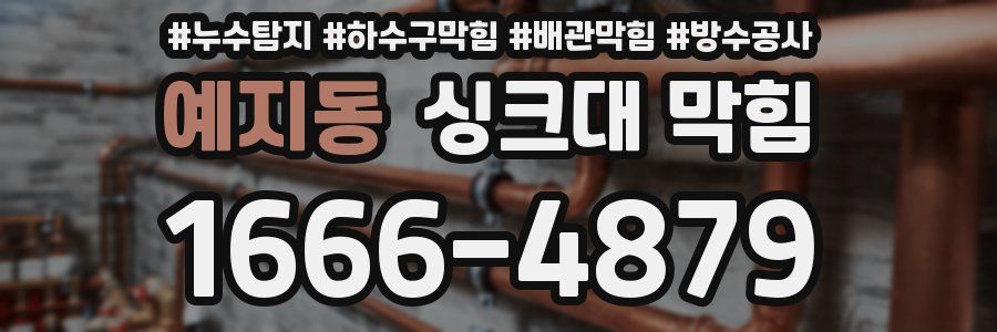 예지동 싱크대 막힘