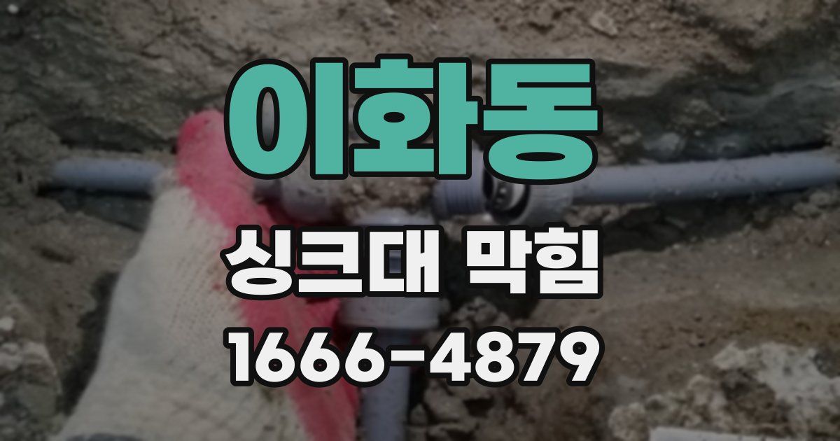 이화동 싱크대 막힘