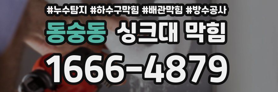 동숭동 싱크대 막힘