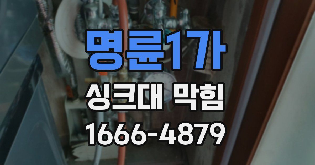 명륜1가 싱크대 막힘
