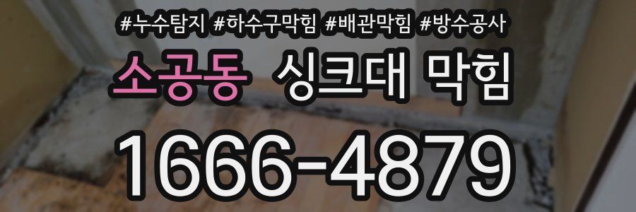 소공동 싱크대 막힘
